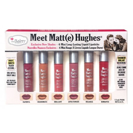 Meet Matte Hughes® Set of 6 Mini Long-Lasting Liquid Lipsticks Limited Edition