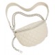 Steve Madden Mandie Convertible Fanny Pack, cream