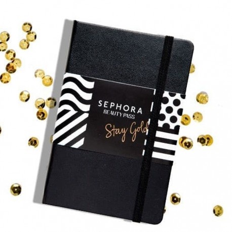 SEPHORA BEAUTY PASS STAY GOLD NOTEBOOK