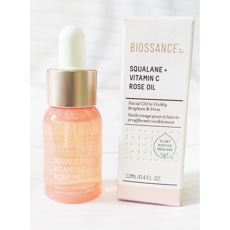 Biossance Squalane + Vitamin C Rose Oil 12ml - Beautykitshop