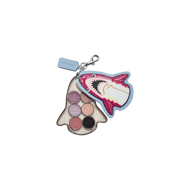 Coach shark *limited store edition* sold out eyeshadow platte keychain