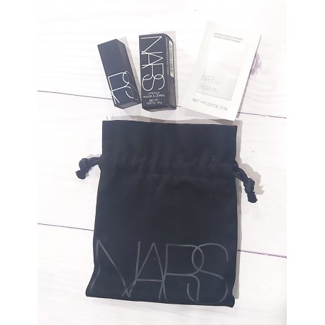 Nars Satin Lipstick Travel Size Free Moisture Cream & Pouch