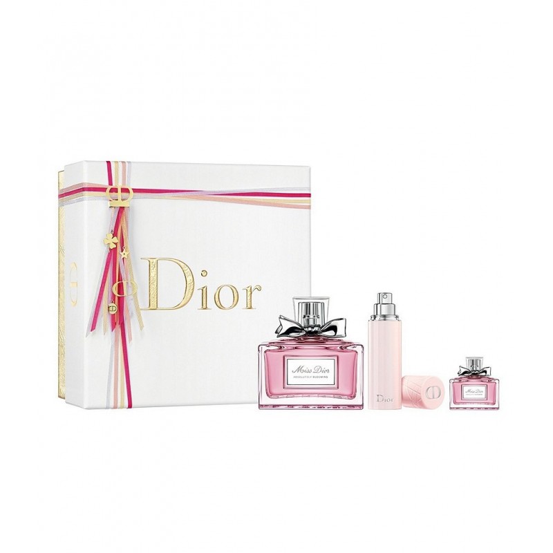 Dior Miss Dior Absolutely Blooming Travel Spray 3 Piece Gift Set ...