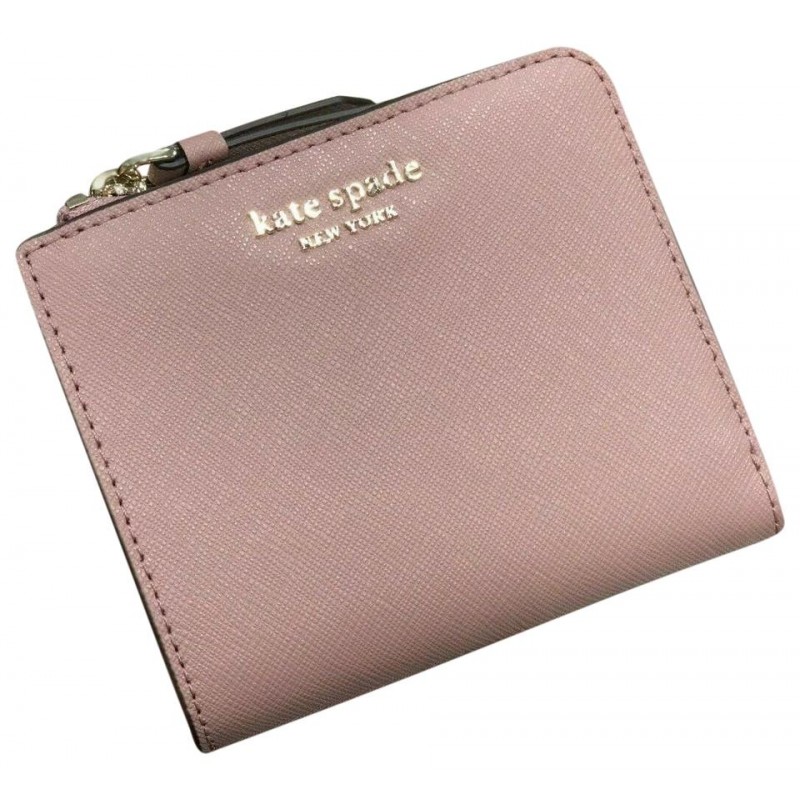 Kate Spade Cameron Small L-Zip Bifold Wallet Dusty Peony - BeautyKitShop